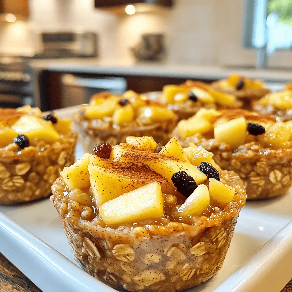Apple Cinnamon Baked Oatmeal Cups Tasty Breakfast Bites