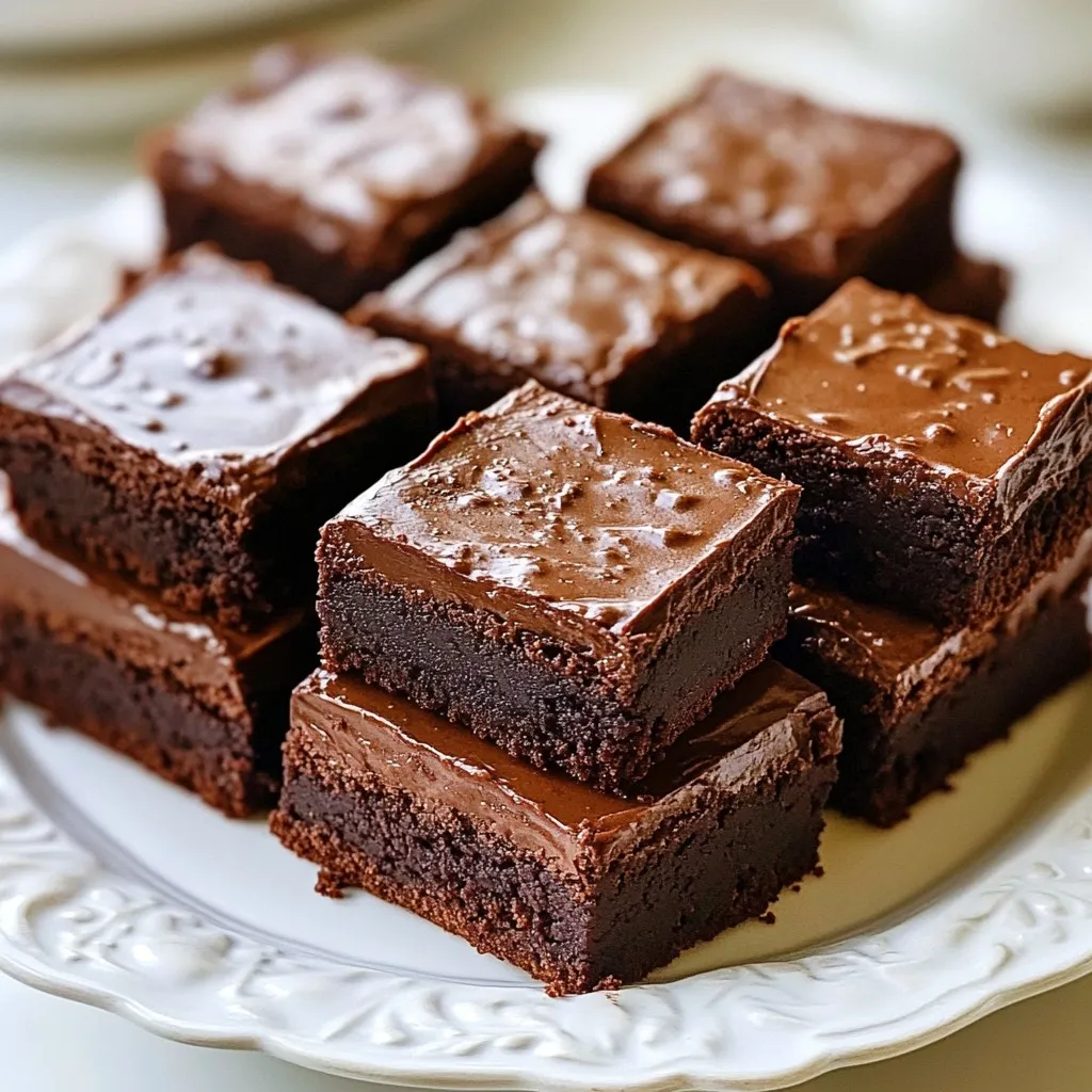 Frosted Mocha Brownies Irresistible Chocolate Delight