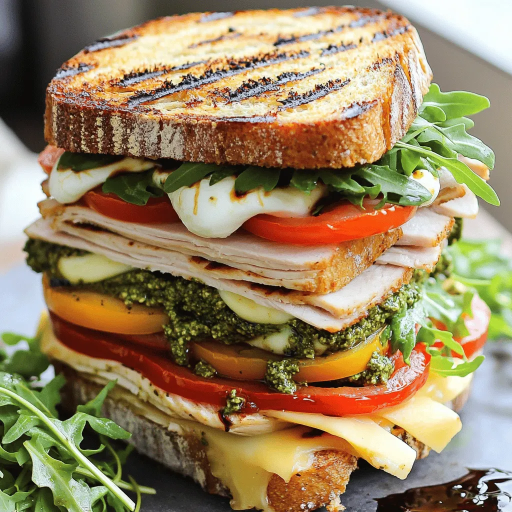 Italian Turkey Club Sandwiches Powerhouse Delight