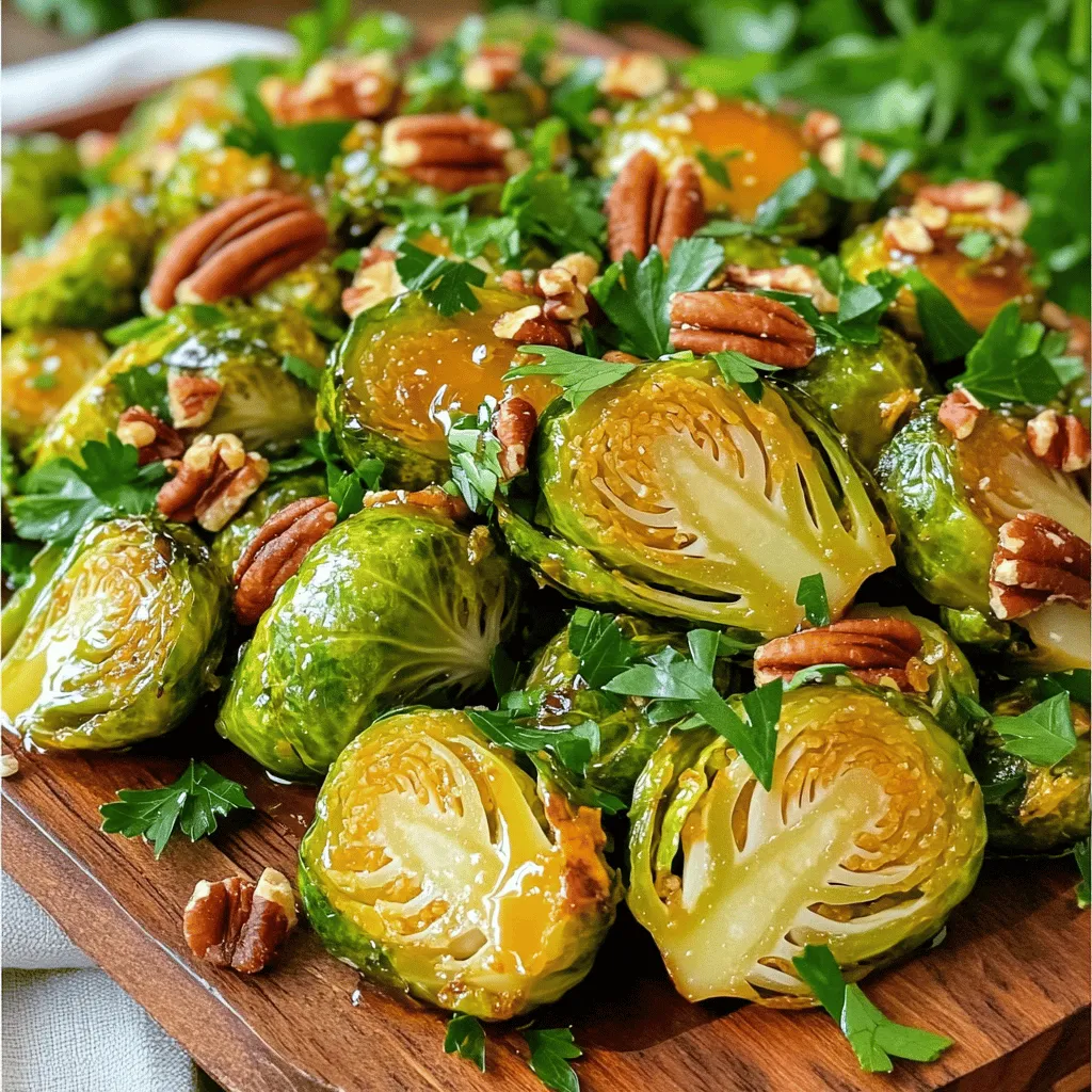 Maple Dijon Roasted Brussels Sprouts Flavor Boost