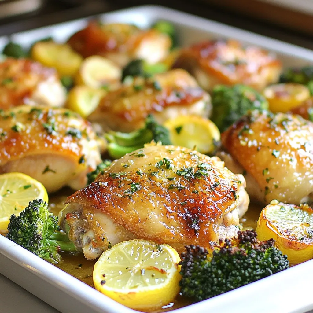 Sheet Pan Lemon Garlic Chicken Easy and Flavorful Meal