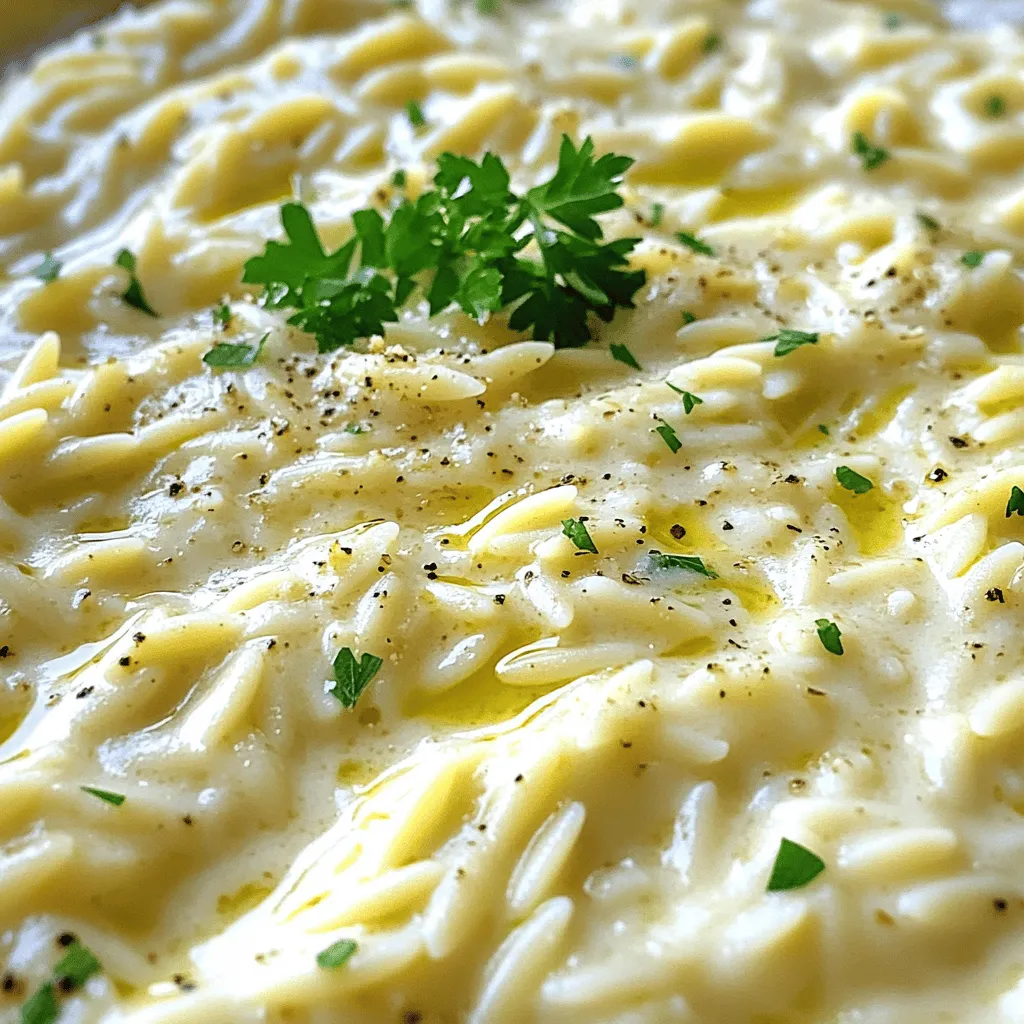 Creamy Garlic Parmesan Orzo Delightful Comfort Meal