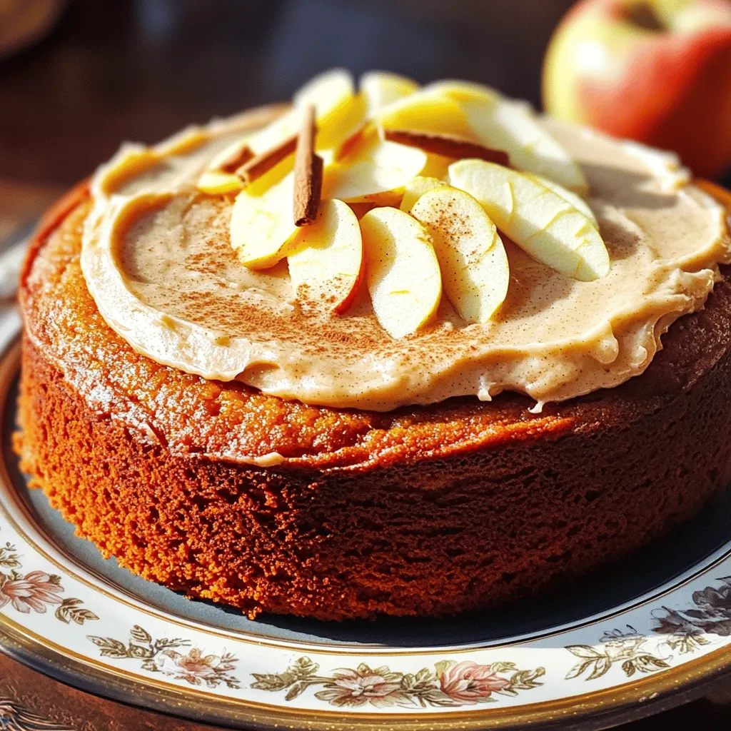 Applesauce Cake with Cinnamon Cream Cheese Frosting Delight