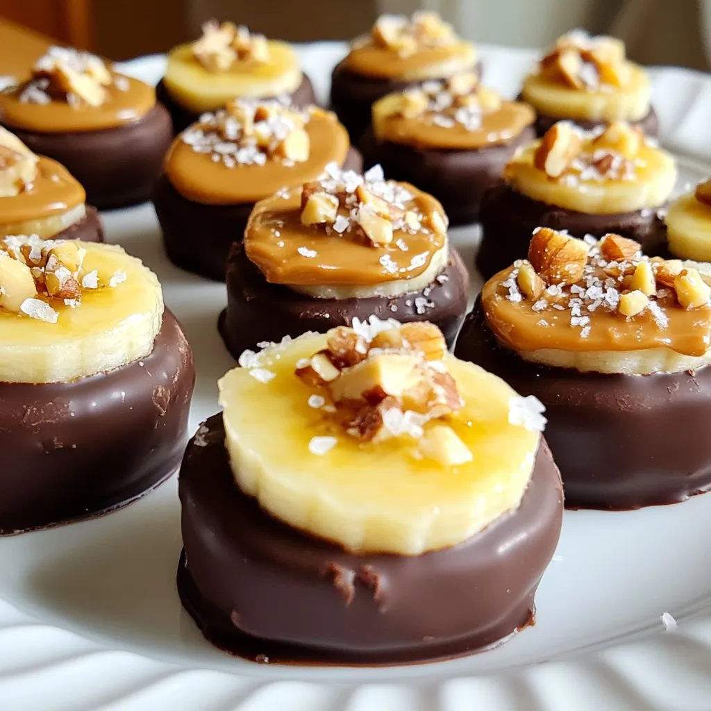 Chocolate Peanut Butter Banana Bites Easy Snack Idea