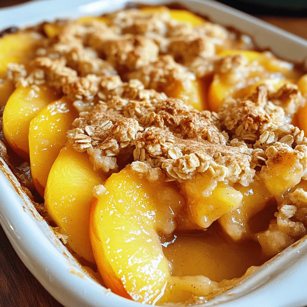 Easy Peach Crumbles Delicious and Quick Dessert Recipe
