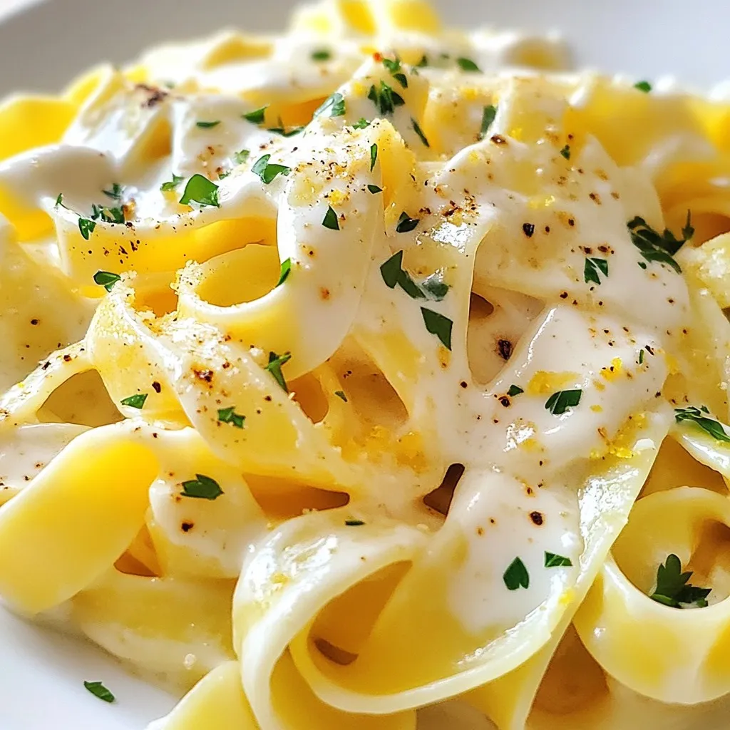 Creamy Garlic Tagliatelle Delicious Pasta Delight
