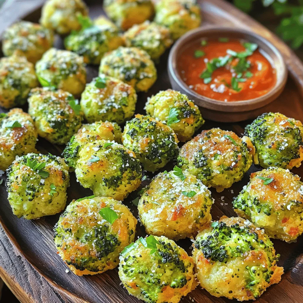 Garlic Parmesan Broccoli Bites Flavorful Snack Option