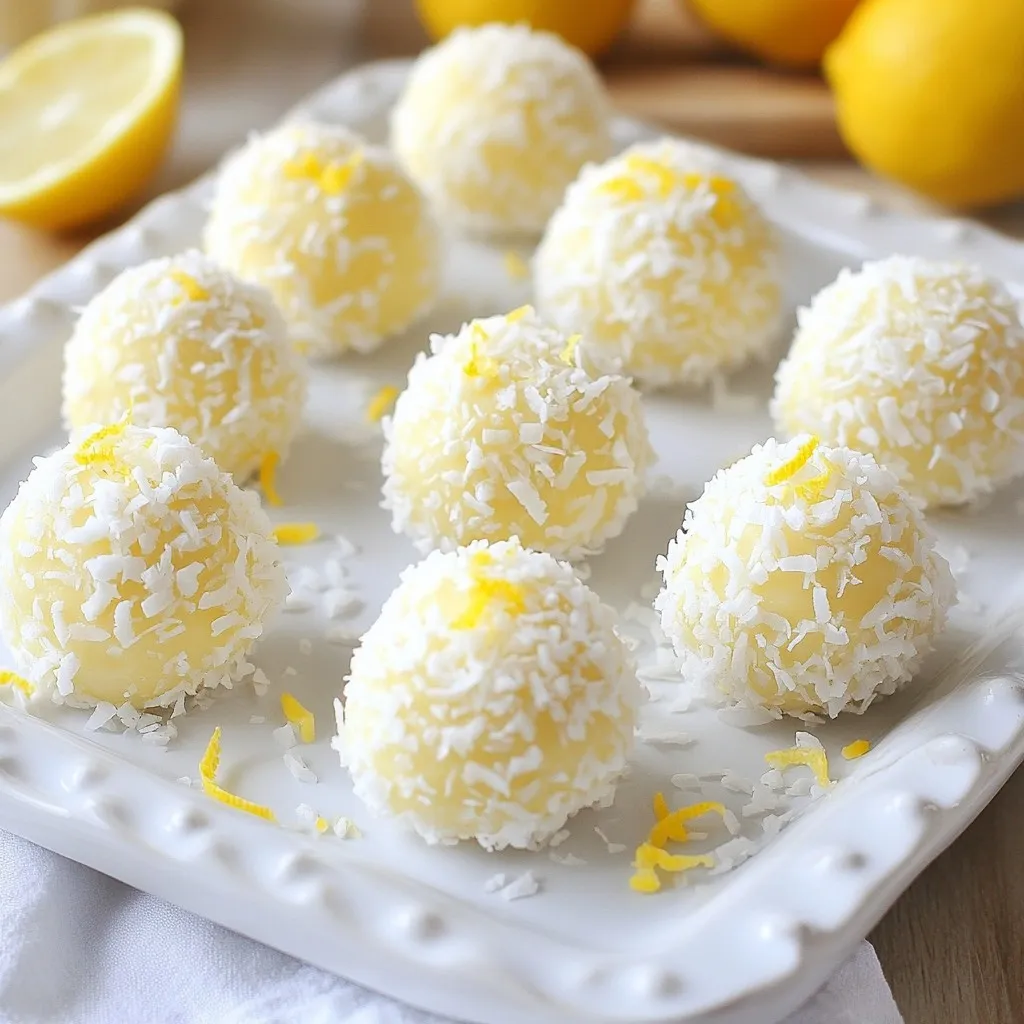 Zesty Lemon Coconut Truffles Easy and Tasty Treat