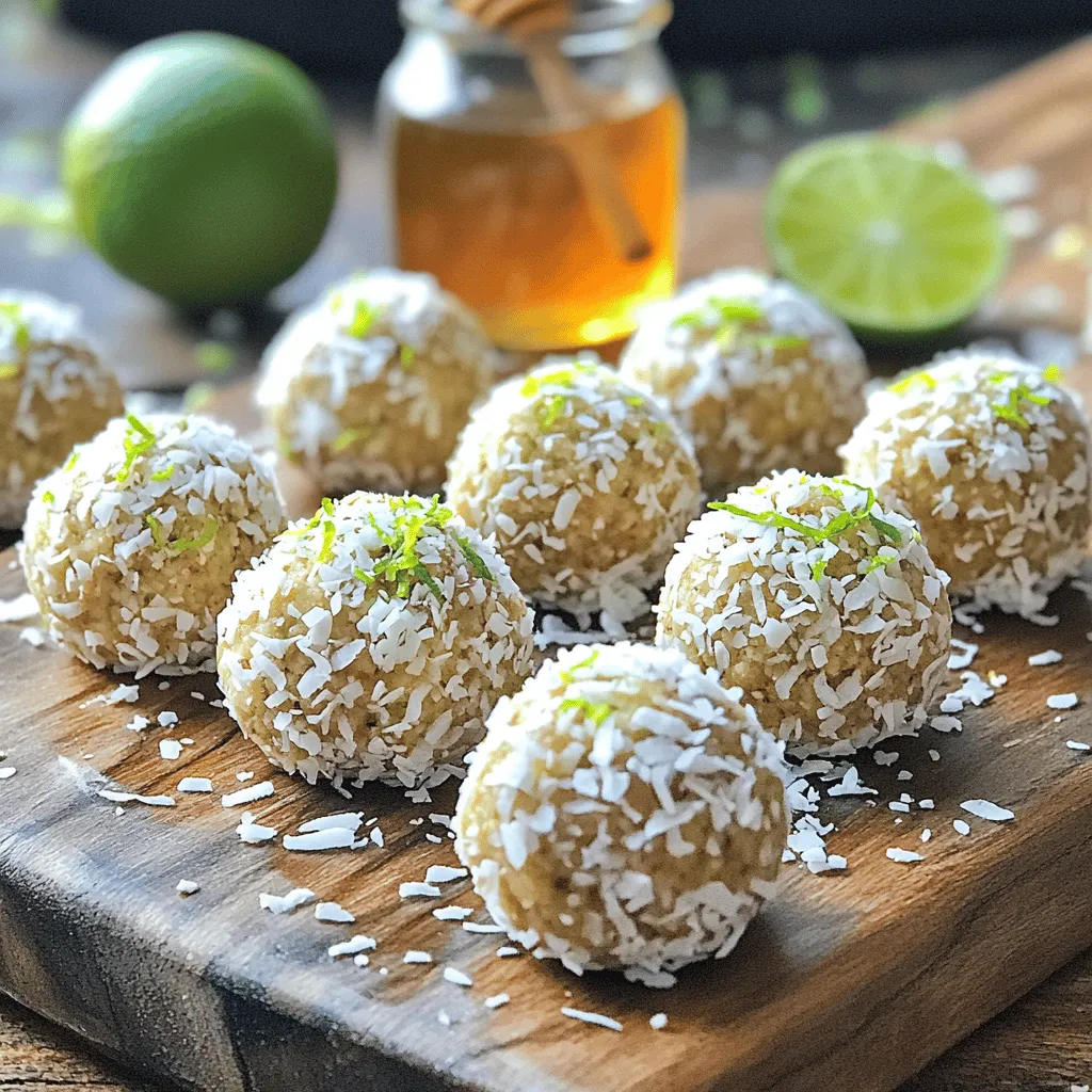 Coconut Lime Energy Balls Healthy Snack Delight
