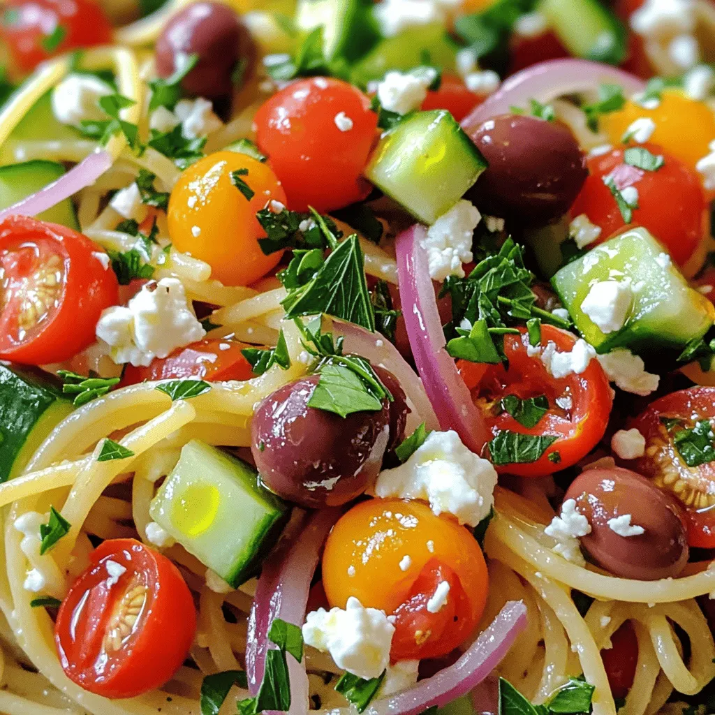 Spaghetti Salad Tasty and Refreshing Summer Dish