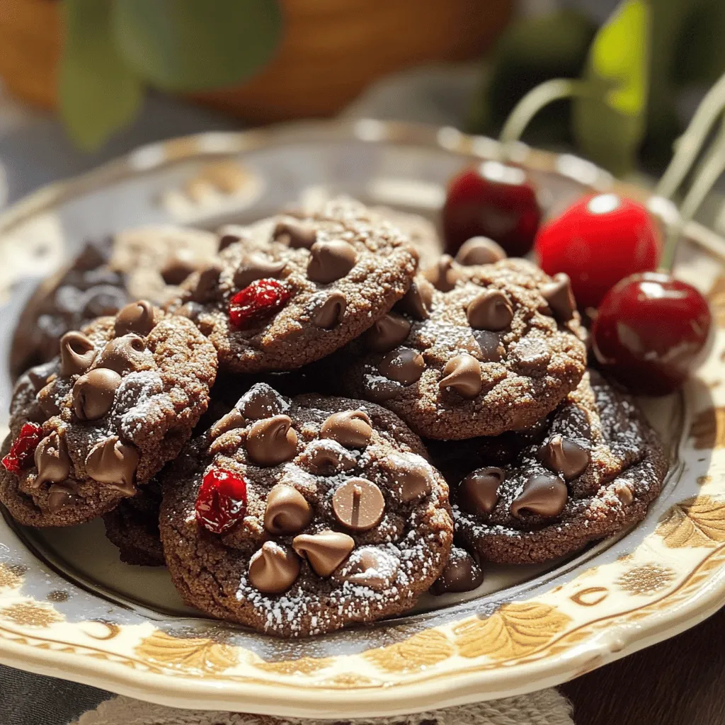 Chocolate Cherry Cookies Delightfully Sweet Treats