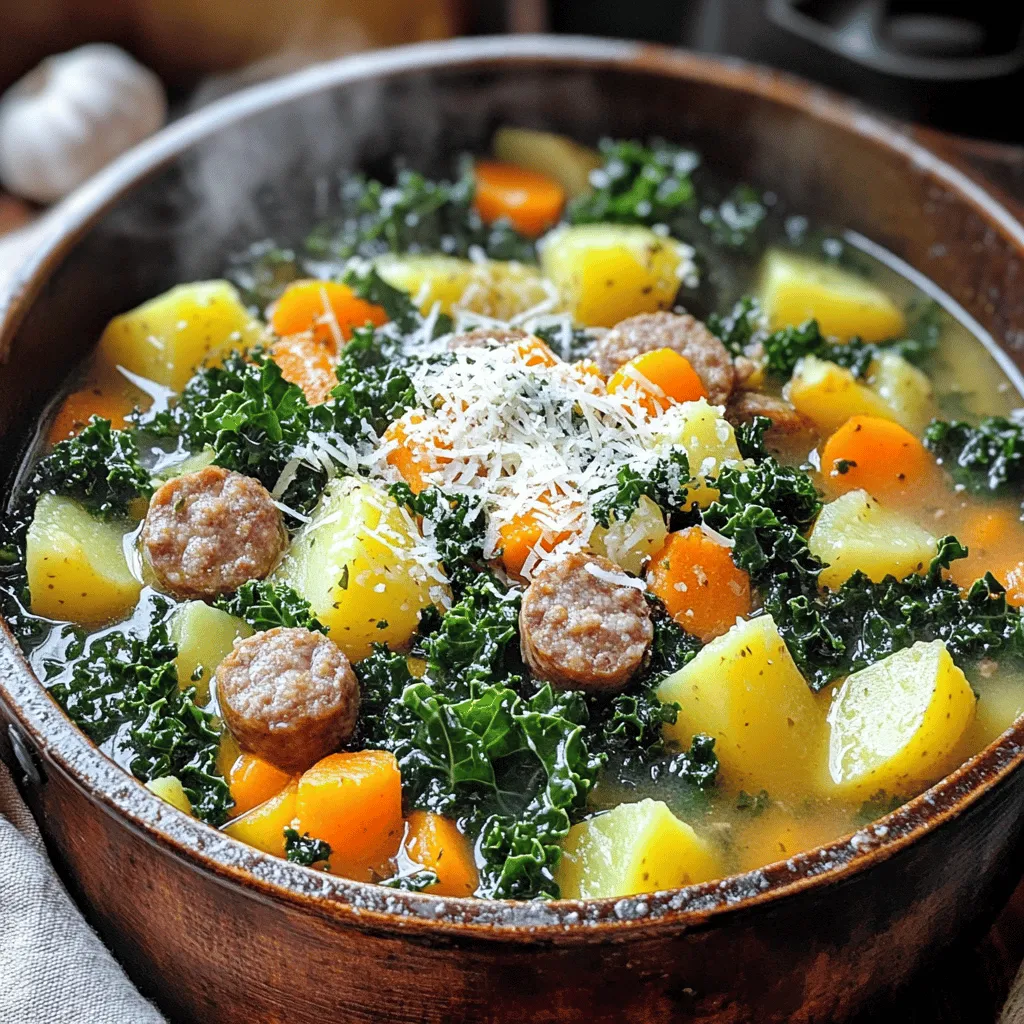 Sausage Potato Kale Soup Hearty and Comforting Delight
