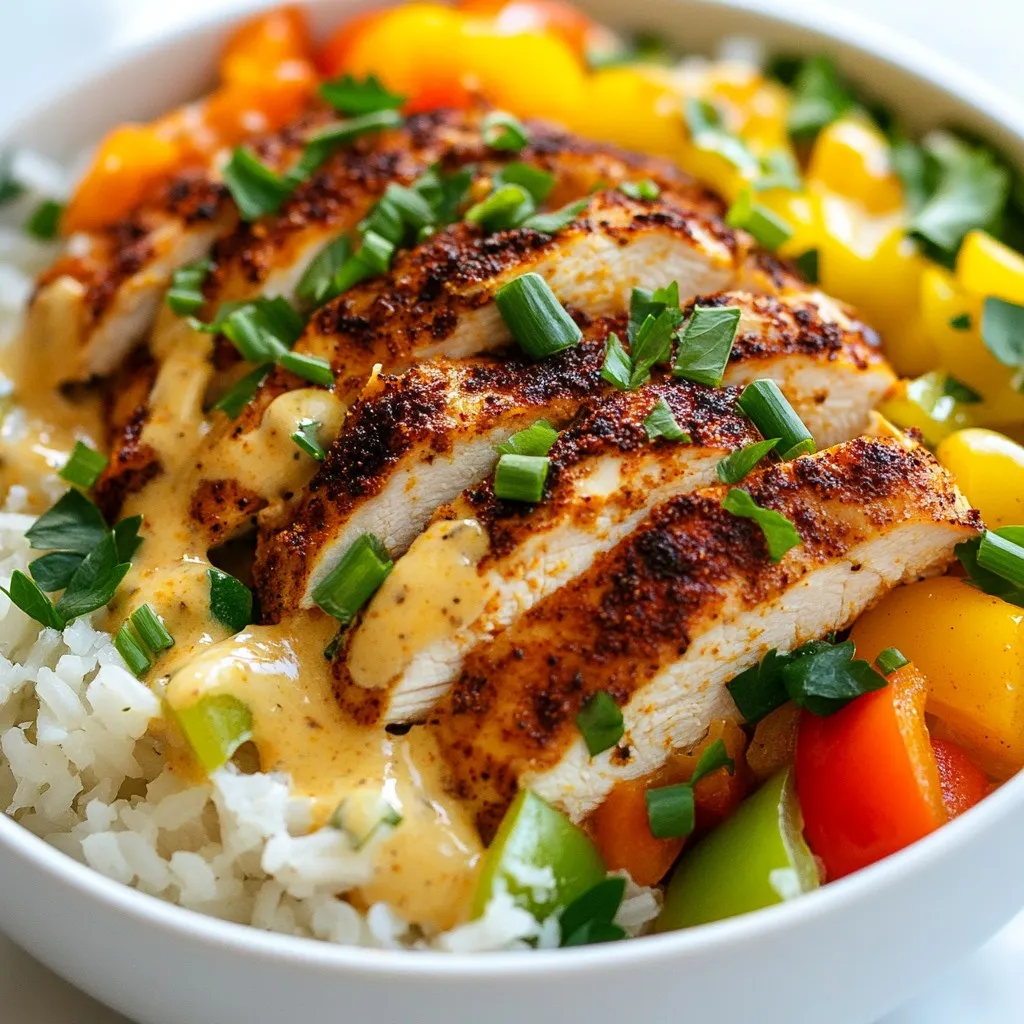 Creamy Cajun Chicken Rice Bowls Flavorful and Easy Meal