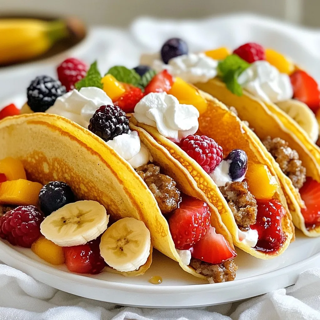 Fluffy Pancake Tacos Delightful Breakfast Recipe