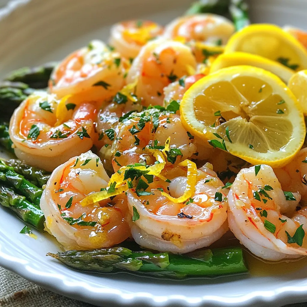 Lemon Garlic Shrimp &#038; Asparagus Flavorful Delight