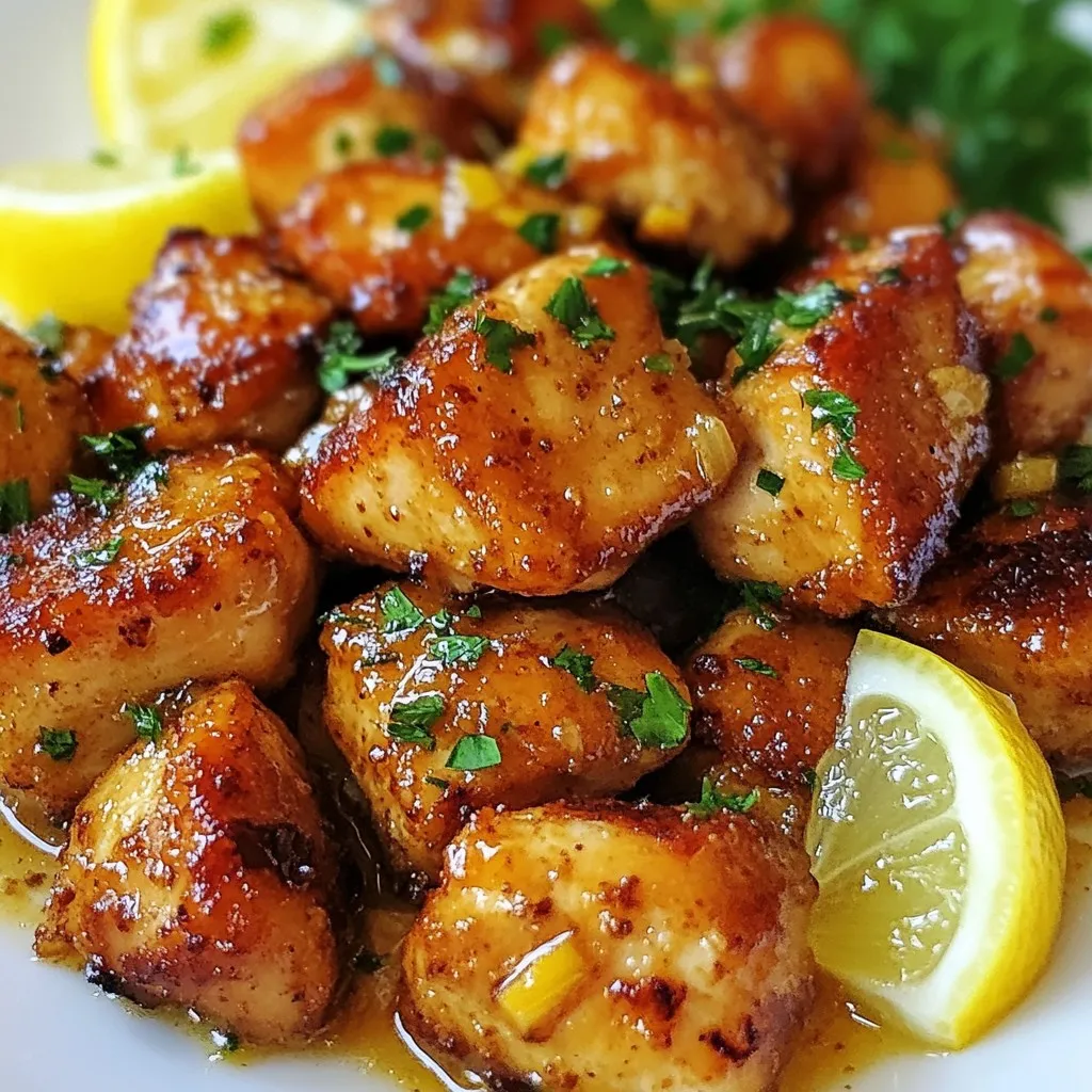 Minute Garlic Butter Chicken Bites Flavorful Recipe