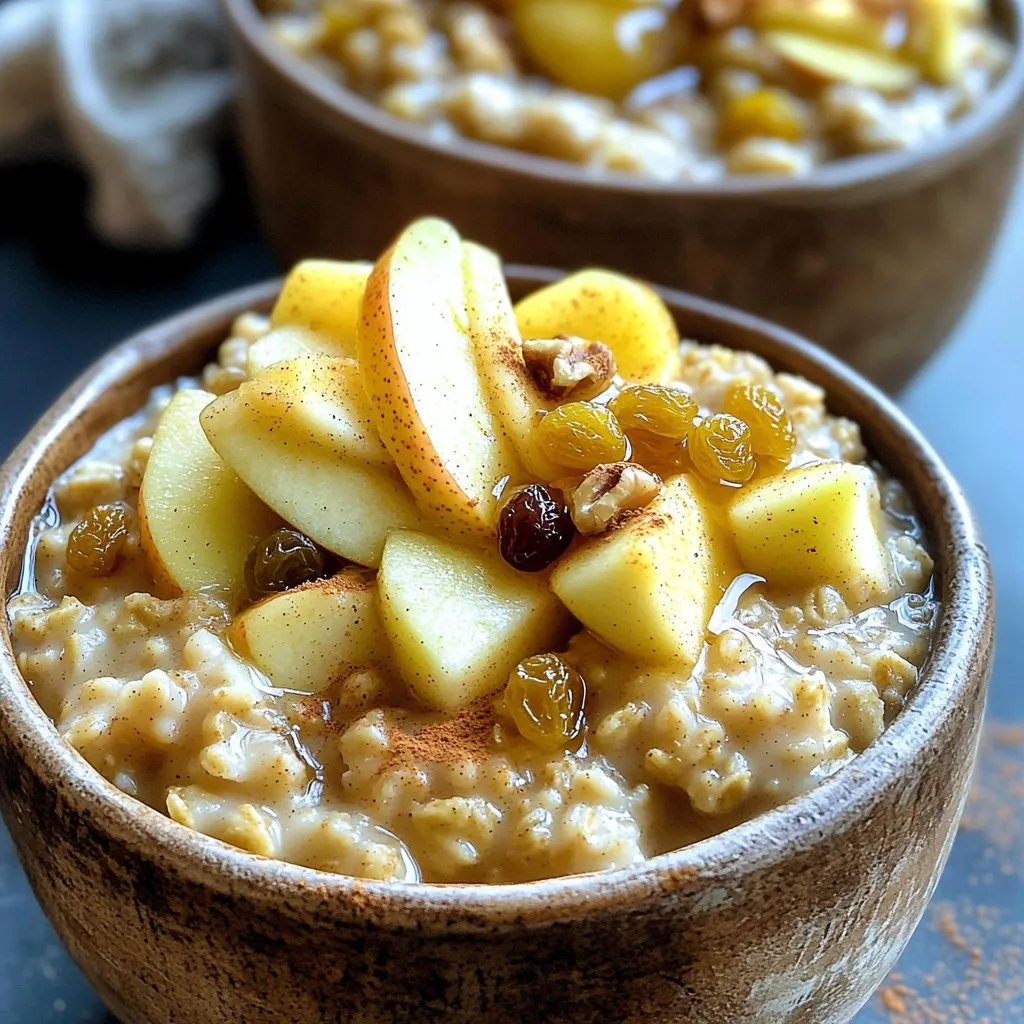 Slow Cooker Cinnamon Apple Oatmeal Cozy Comfort Food