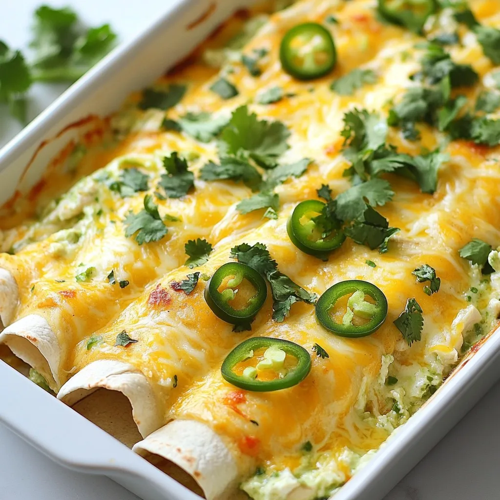 Minute Creamy White Chicken Enchiladas Quick Dinner