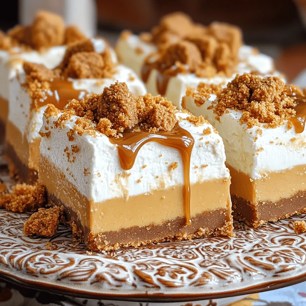 No-Bake Biscoff Cheesecake Bars Smooth and Creamy Treat