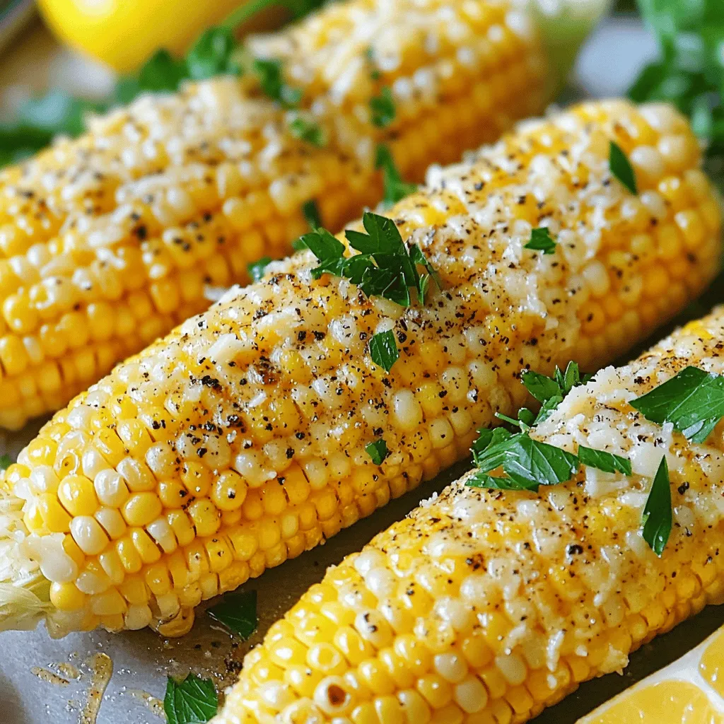 Garlic Butter Grilled Corn on the Cob Delight