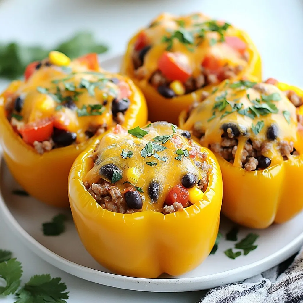Taco Stuffed Peppers Flavorful and Simple Meal