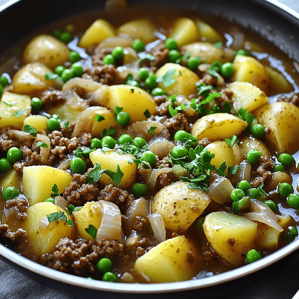 One-Skillet Ground Beef and Potatoes Tasty Meal