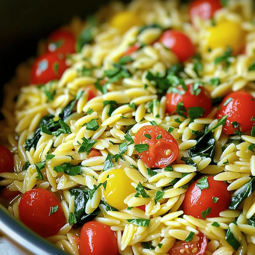 One-Pot Lemon Herb Orzo Simple and Flavorful Meal