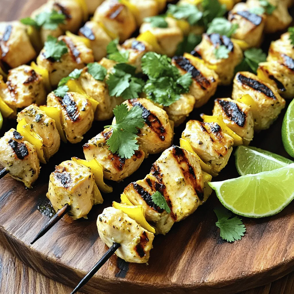 Coconut Lime Chicken Skewers Tasty Grilled Delight