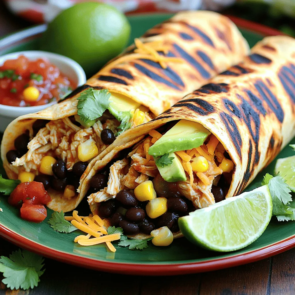 Savory Southwest Chicken Wrap Easy Meal Recipe