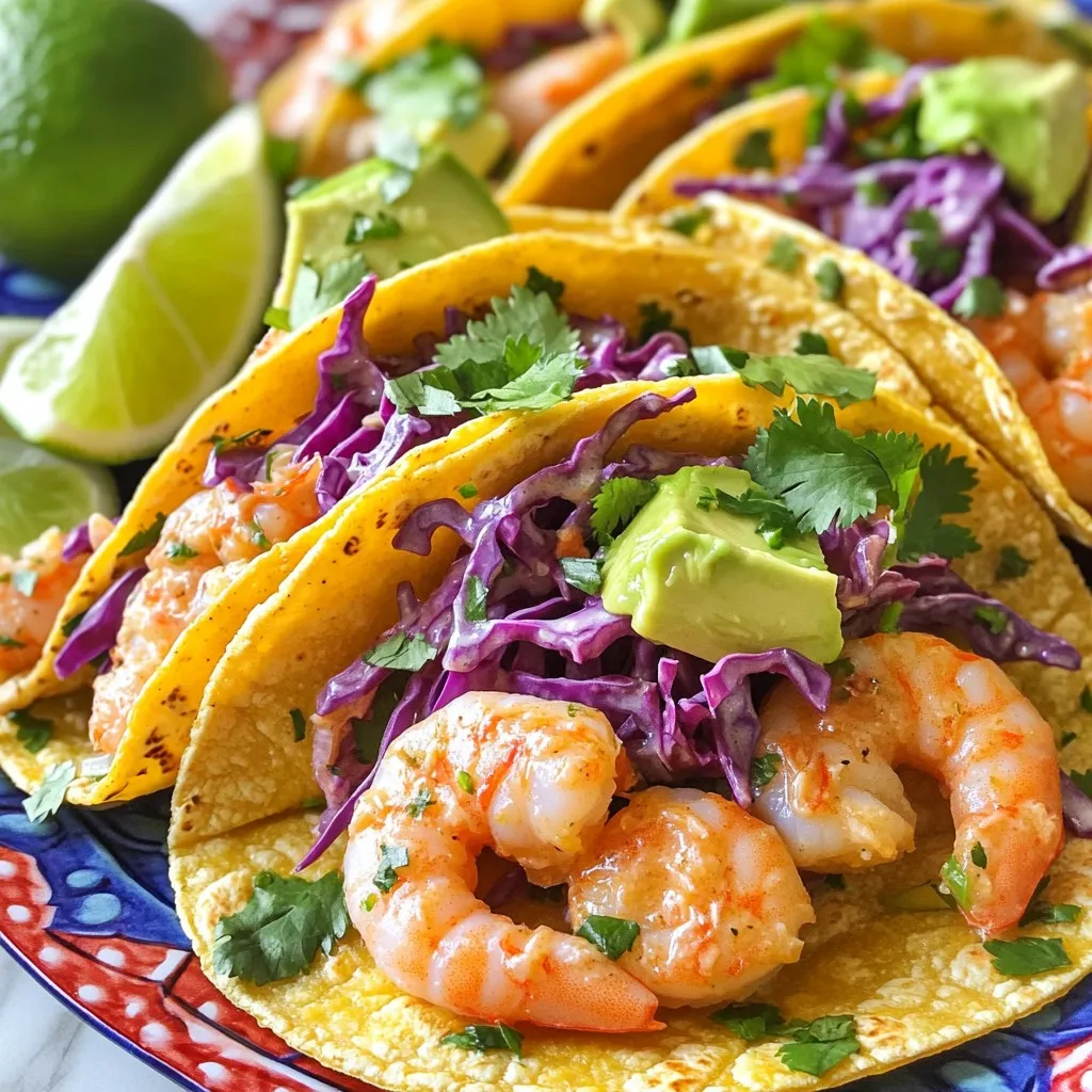 Spicy Garlic Butter Shrimp Tacos Flavorful Delight