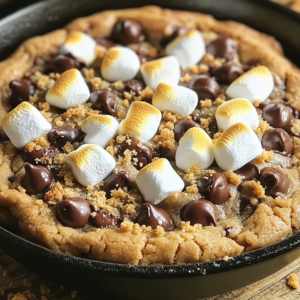 S’mores Skillet Cookie Irresistible Treat to Enjoy