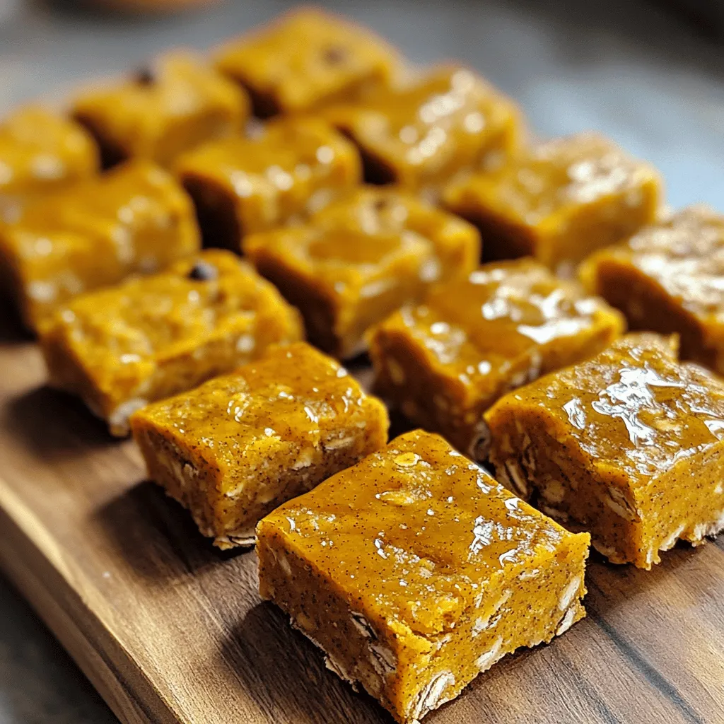 Pumpkin Spice Protein Bars No Bake Tasty Snack Idea