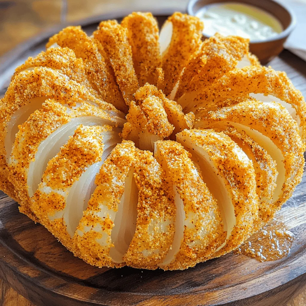 Air Fryer Blooming Onion Crispy and Flavorful Treat