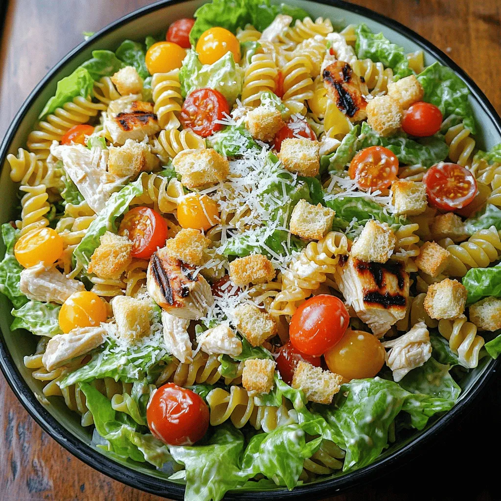 Chicken Caesar Pasta Salad Fresh and Flavorful Recipe