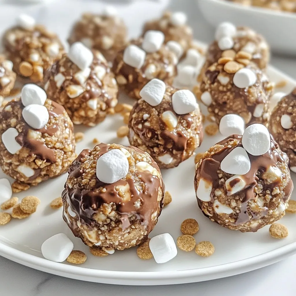 No-Bake S&#8217;mores Energy Bites Deliciously Easy Snack