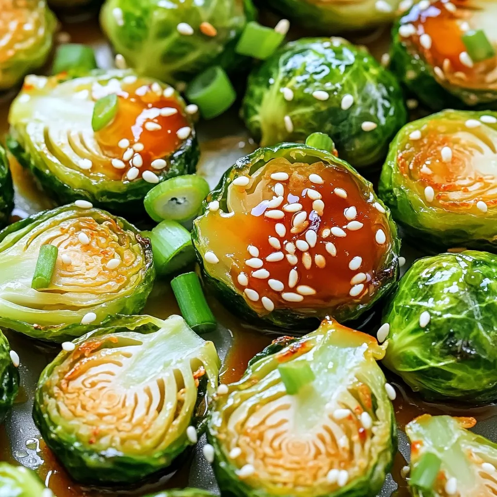 Honey Sriracha Brussels Sprouts Crispy and Flavorful