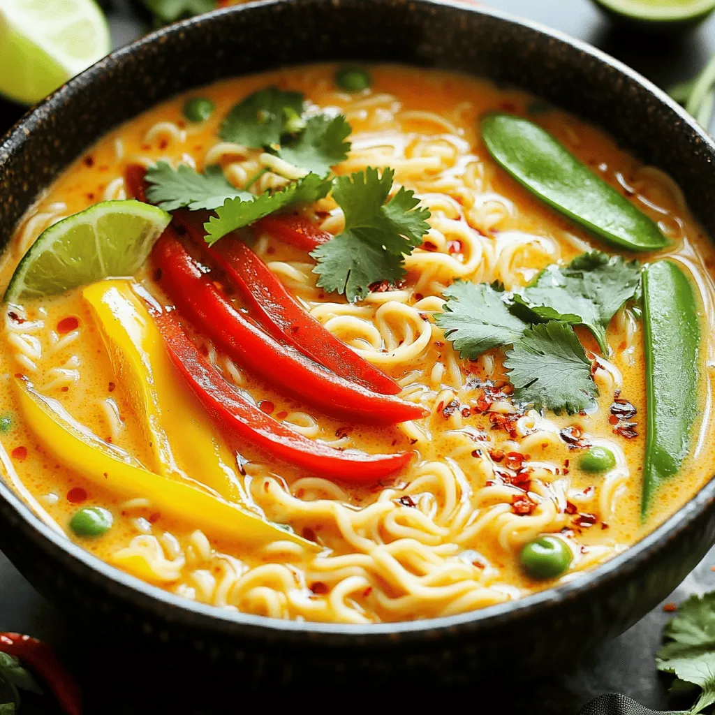 Thai Coconut Curry Ramen Flavorful and Simple Recipe