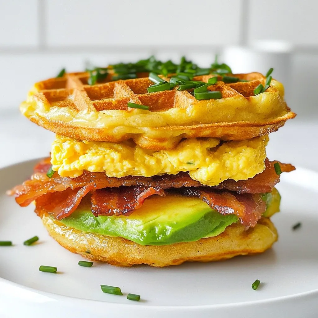 Keto Chaffle Breakfast Sandwich Easy and Tasty Recipe