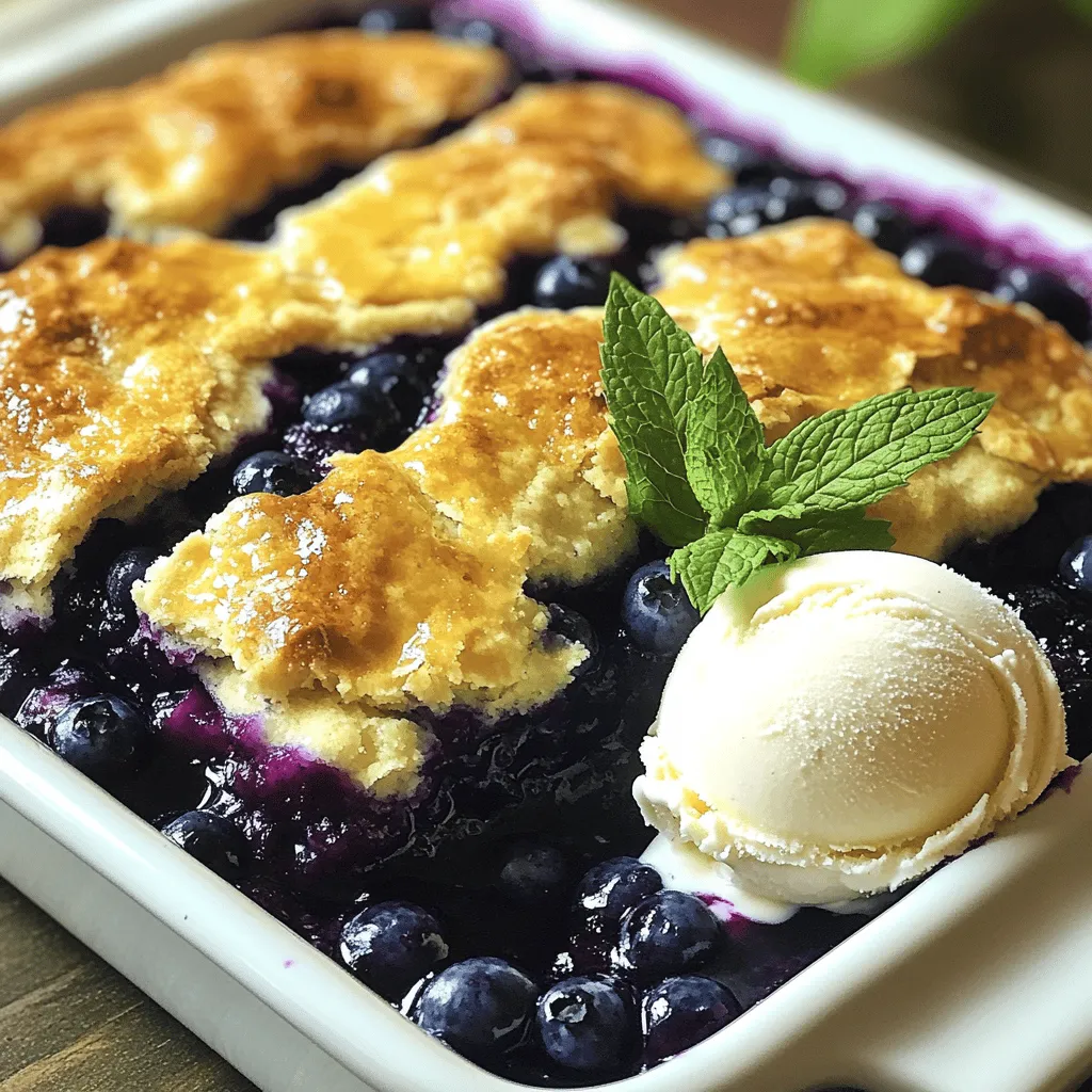 4 Ingredient Blueberry Cobbler Simple and Tasty Treat