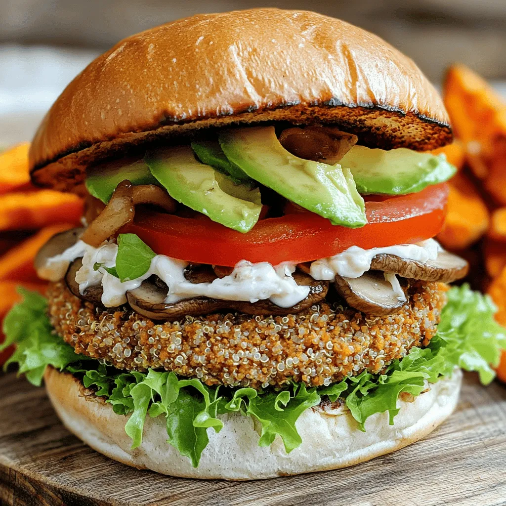 Best Vegan and Gluten-free Mushroom Burgers Recipe