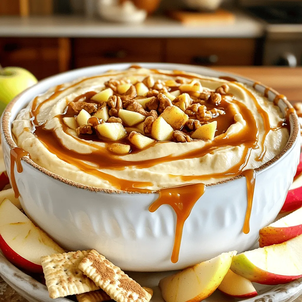 Caramel Apple Cheesecake Dip Irresistible Party Treat