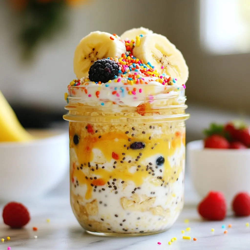 Cake Batter Overnight Oats Delightful Breakfast Treat