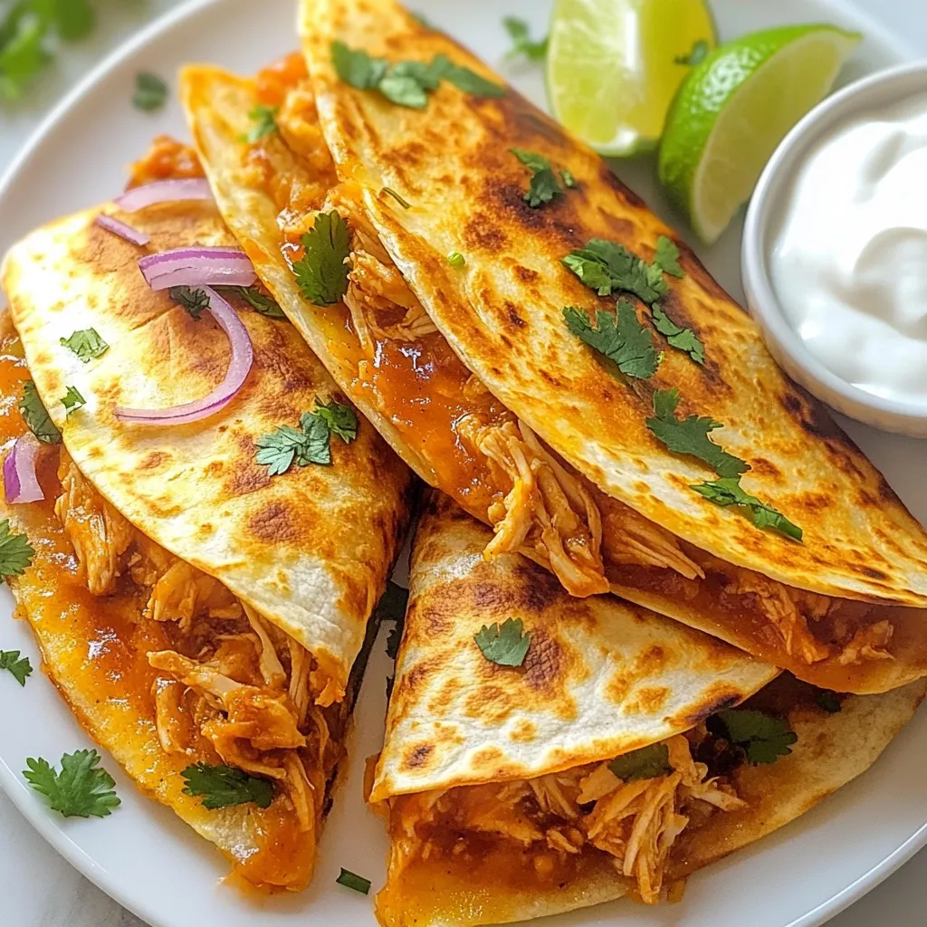 BBQ Chicken Quesadillas with Red Onion &#038; Cilantro Treat