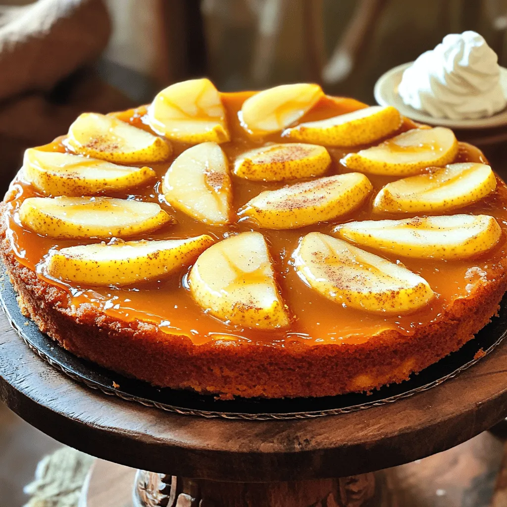 Caramel Pear Upside Down Cake Delightful Recipe Guide