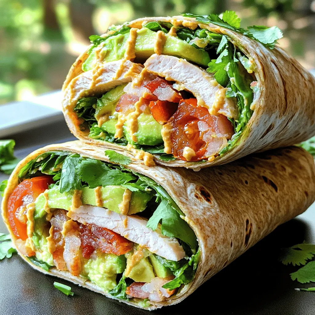 California Turkey Club Wraps Tasty and Fresh Delight