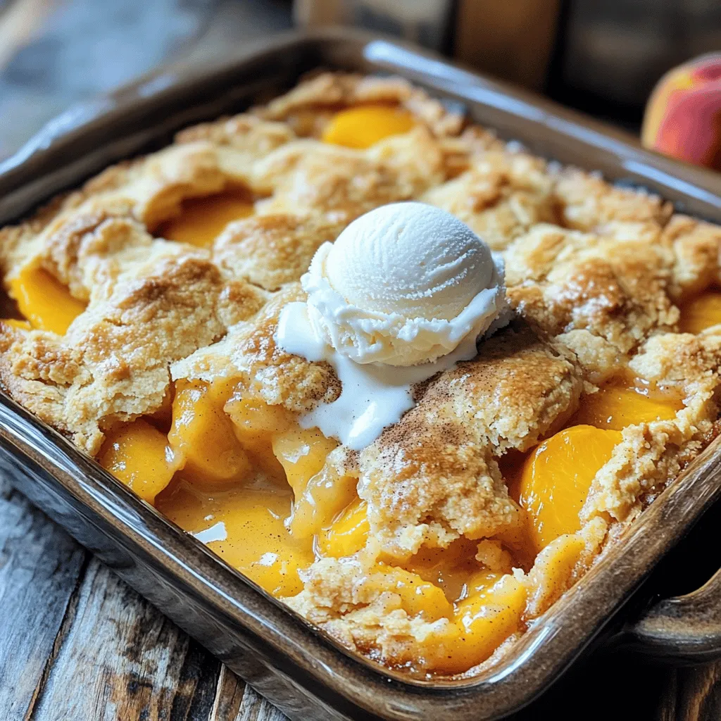 Peach Cobbler Delight Easy and Sweet Dessert Recipe