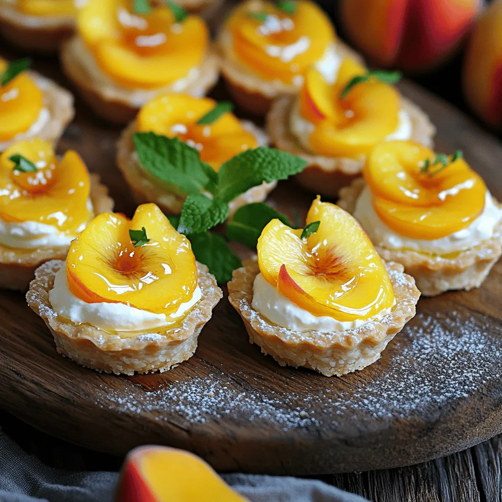 Mini Peach and Cream Cheese Tarts Delightful Treat