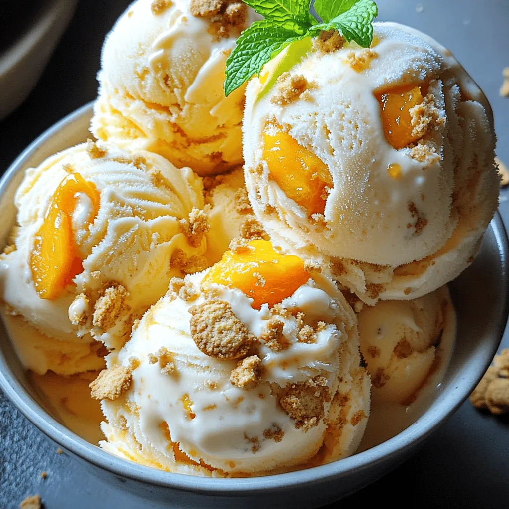 Peach Cobbler Ice Cream Delightful Homemade Treat