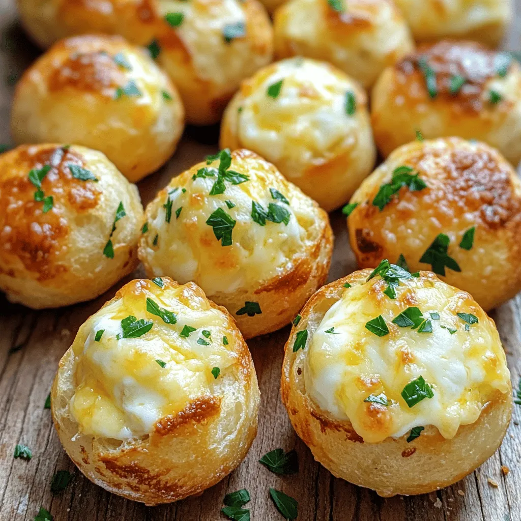 Cheese Stuffed Garlic Bread Balls Quick and Tasty Treat