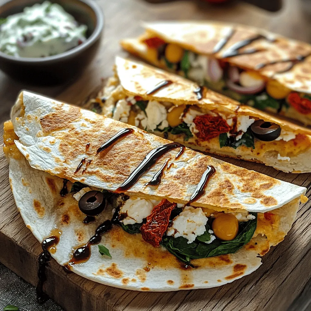 Mediterranean Quesadillas Flavorful and Easy Recipe